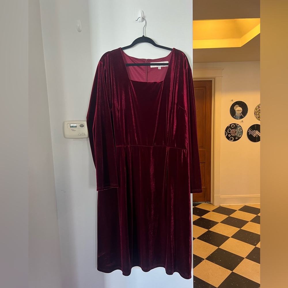 Jessakae red velvet 4X dress